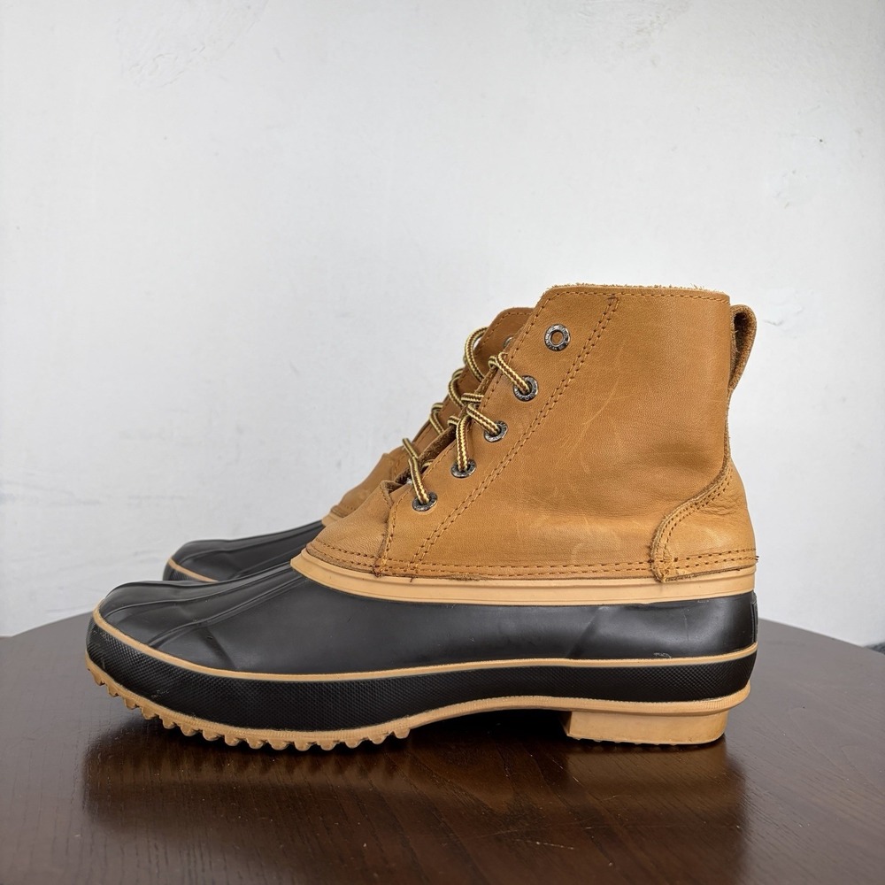 Wolverine Boots Men's 11 Brown Black Leather Waterproof Duck Rain Snow Winter